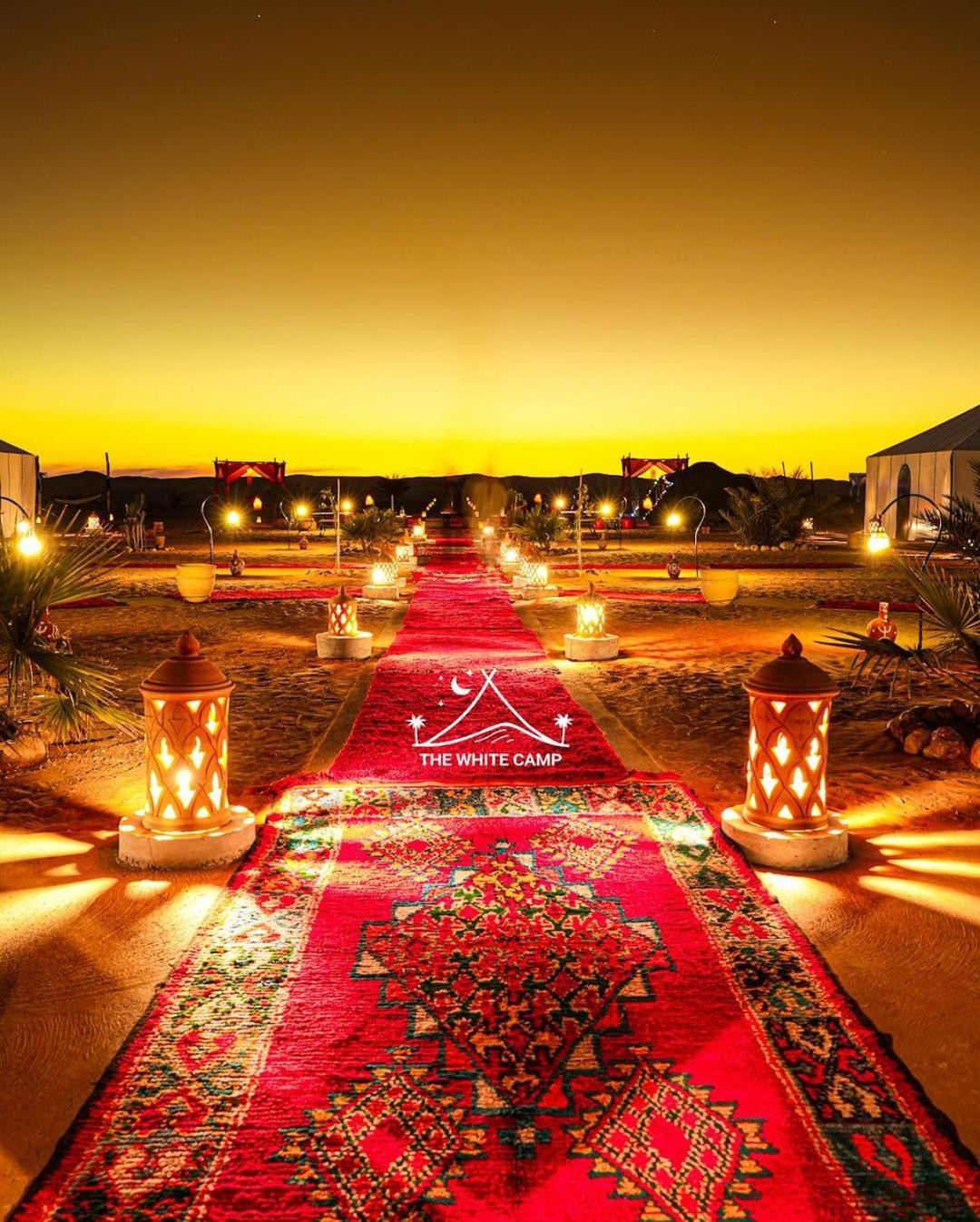 The White Camp - Your Merzouga Luxury Desert Camp & Erg Chebbi Dunes Camel Riding 외부 사진